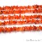 Dark Carnelian Chip Beads, 34 Inch, Natural Chip Strands, Drilled Strung Nugget Beads, 3-7mm, Polished, GemMartUSA (CHDC-70001)